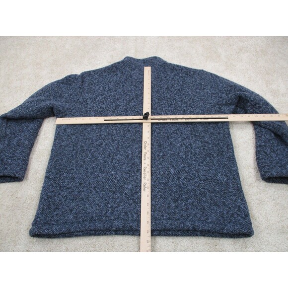 Orvis Sweater Men Extra Large Blue Heavyweight Fleece Outdoor Zip Pullover Camp - Picture 8 of 12